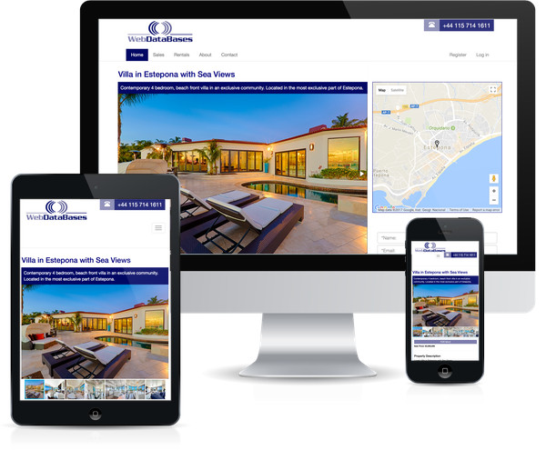 Responsive Real estate CMS software image